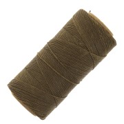 Bobina di filo cerato Linhasita per micro macramè 0,75 mm - Khaki (222) x228m
