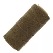 Bobina di filo cerato Linhasita per micro macramè 0,75 mm - Khaki (222) x228m
