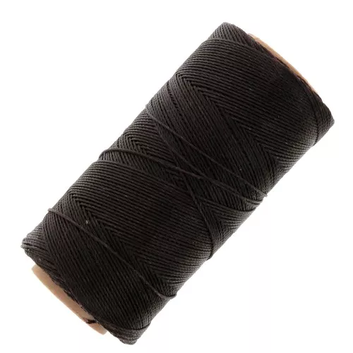 Bobina di filo cerato Linhasita per micro macramè 0,75 mm - Marrone cioccolato (29) x228m