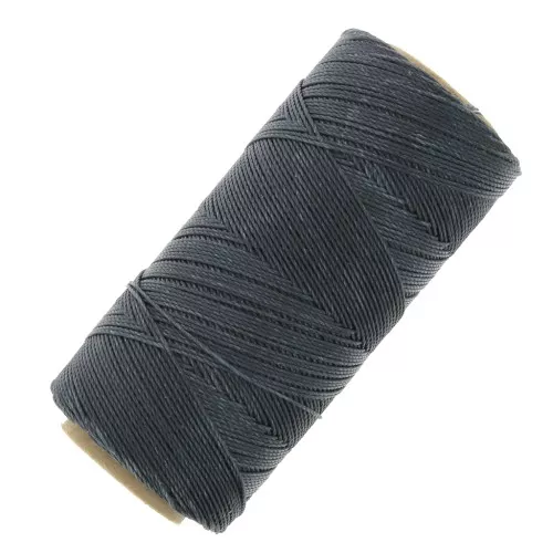 Bobina di filo cerato Linhasita per micro macramè 0,75 mm - Grigio scuro (474) x228m