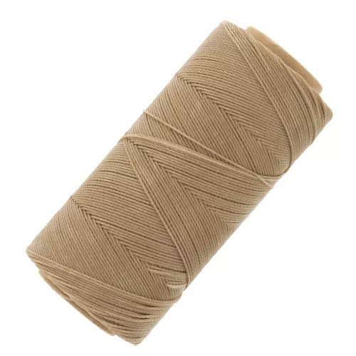 Bobina di filo cerato Linhasita per micro macramè 0,75 mm - Vaniglia (531) x228m