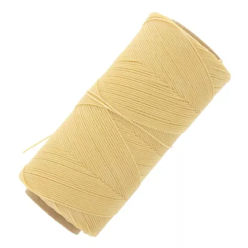 Bobina di filo cerato Linhasita per micro macramè 0,75 mm - Crema (1310) x228m