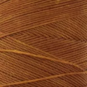 Bobina cerata Linhasita per micro macramè 0,75 mm - Camel Brown (498) x228m