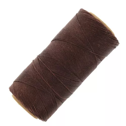 Bobina di filo cerato Linhasita per micro macramè 0,75 mm - Mogano (515) x228m