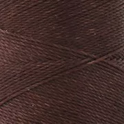 Bobina di filo cerato Linhasita per micro macramè 0,75 mm - Mogano (515) x228m
