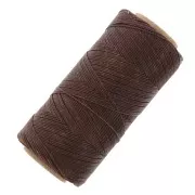 Bobina di filo cerato Linhasita per micro macramè 0,75 mm - Pecan (649) x228m