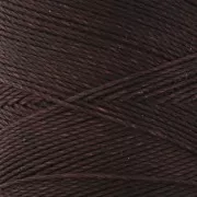 Bobina di filo cerato Linhasita per micro macramè 0,75 mm - Ebano (555) x228m