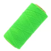 Bobina di filo cerato Linhasita per micro macramè 0,75 mm - Verde fluo (329) x228m