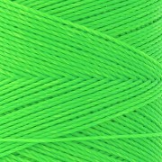 Bobina di filo cerato Linhasita per micro macramè 0,75 mm - Verde fluo (329) x228m