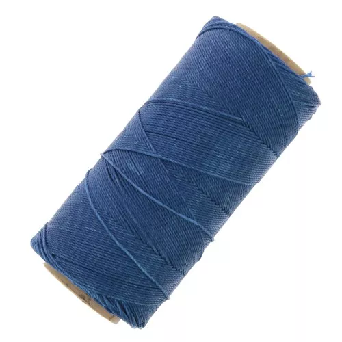 Bobina di filo cerato Linhasita per micro macramè 0,75 mm - Lapis Blue (298) x228m