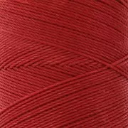 Bobina di filo cerato Linhasita per micro macramè 0,75 mm - Rosso cadmio (677) x228m