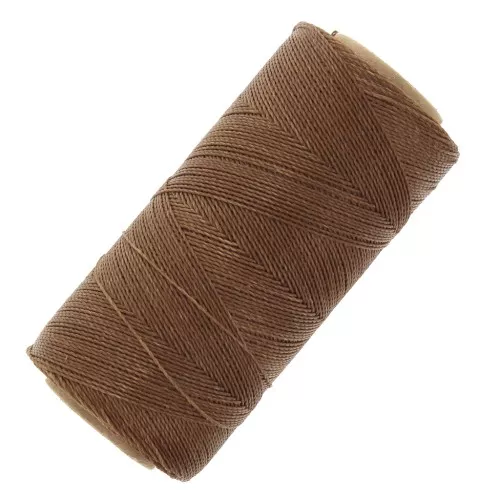 Bobina di filo cerato Linhasita per micro macramè 0,5 mm - Legno (21) x335m