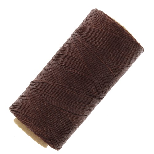 Bobina di filo cerato Linhasita per micro macramè 0,5 mm - Mogano (515) x335m