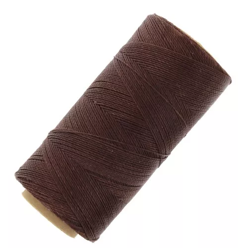 Bobina di filo cerato Linhasita per micro macramè 0,5 mm - Mogano (515) x335m