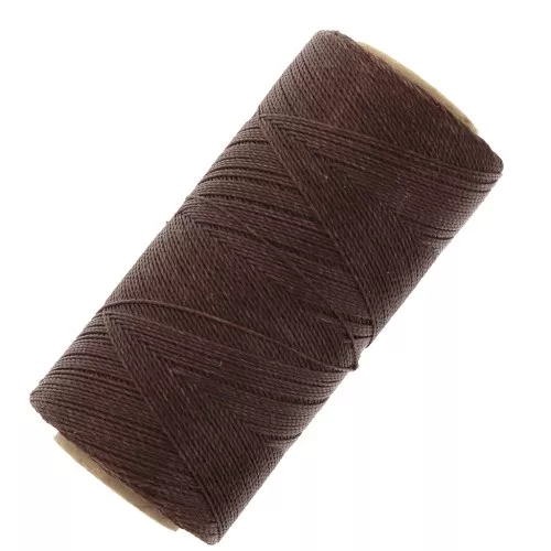 Bobina di filo cerato Linhasita per micro macramè 0,5 mm - Pecan (649) x335m
