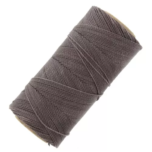 Bobina di filo cerato Linhasita per micro macramè 1 mm - Marrone cioccolato (583) x168m