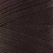 Bobina di filo cerato Linhasita per micro macramè 1 mm - Ebano (555) x168m