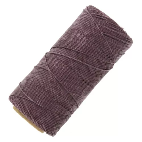 Bobina di filo cerato Linhasita per micro macramè 1 mm - Sangria Purple (287) x168m