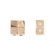 Cymbal Bead Substitute per Tila 5x5x2.7 mm Voutakos Oro Rosa x1|raw }}