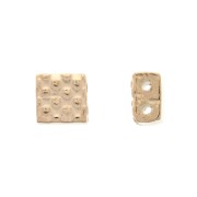 Cymbal Bead Substitute per Tila Beads 5x5x3 mm Parasporos Oro Rosa x1