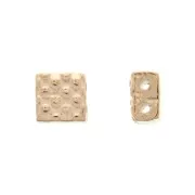 Cymbal Bead Substitute per Tila Beads 5x5x3 mm Parasporos Oro Rosa x1