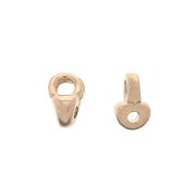 Cymbal Bead Endings - Terminale SuperDuo 3x5 mm Remata Dorato Rosa x1|raw }}