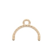 Cymbal - Terminale per Miyuki Delica 11/0 12mm Skaloti II Dorato Rosa x1