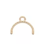 Cymbal - Terminale per Miyuki Delica 11/0 12mm Skaloti II Dorato Rosa x1