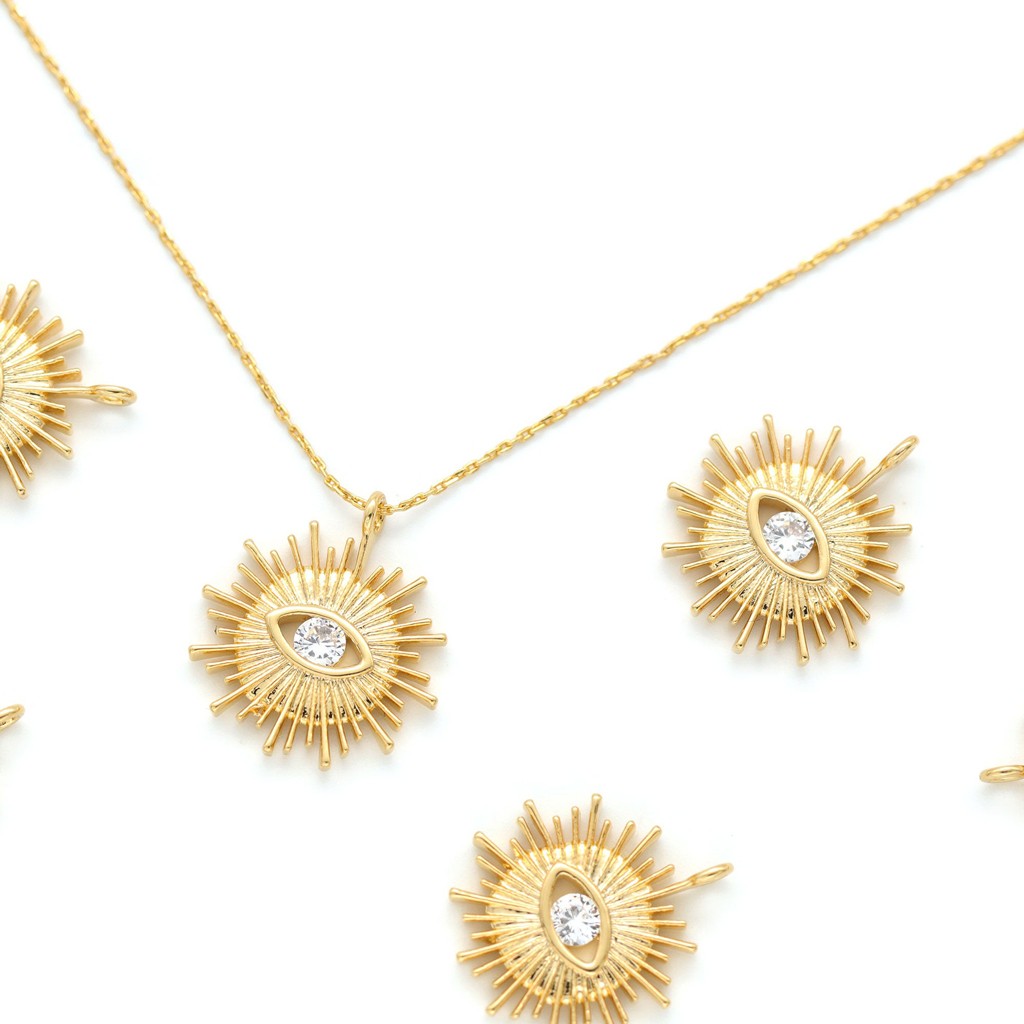 Tuto: collana in oro (laminato) e ossido di zirconio - Perles & Co