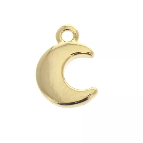 Mini ciondolo mezzaluna 7.5x5 mm - Oro x1