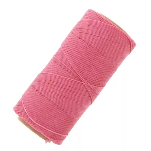 Bobina di filo cerato Linhasita per micro macramè 0,75 mm - Rosa confetto (629) x228m