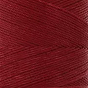 Bobina di filo cerato Linhasita per micro macramè 0,75 mm - Rosso scuro (44) x228m