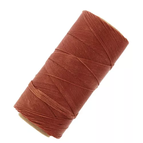Bobina di filo cerato Linhasita per micro macramè 0,75 mm - Cannella (234) x228m