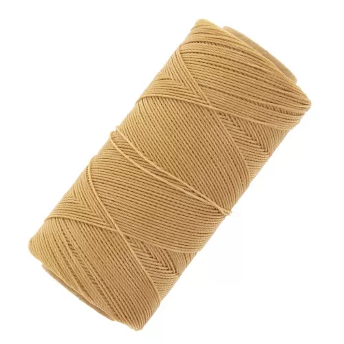 Bobina di filo cerato Linhasita per micro macramè 0,75 mm - Paglia (18) x228m