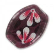 Oliva piatta mm. 22x18 Amethyst x1