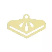 Terminale per tessitura di Miyuki 11/0 18 mm - Placcato oro 3 micron x1