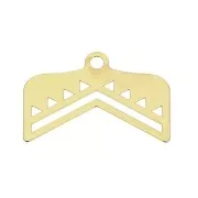 Terminale per tessitura di Miyuki 11/0 18 mm - Placcato oro 3 micron x1