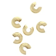 Coprischiaccini 4.5 mm - Placcato oro 3 micron x4