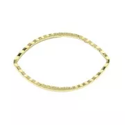 Anello di montaggio e tessitura navetta lavorata 21x13 mm - Placcato oro 3 micron