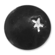 Tonda in argilla motivo stella mm. 15 Jet x1