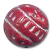 Tonda in argilla motivo mm. 12 Red x1|raw }}