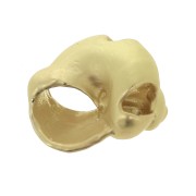 Pendente conchiglie 14x12 mm - Dorato satinato x1