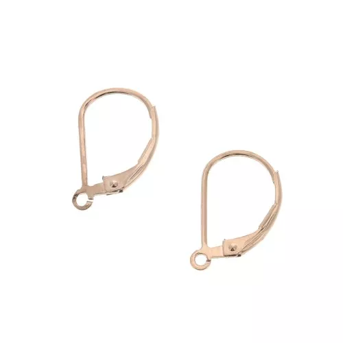 Monachelle con anello aperto 16 mm in Gold filled Rosa  x2