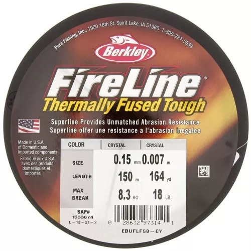 Filo Fireline Ultra 8 - 0.15 mm (18LB) Crystal x150 m