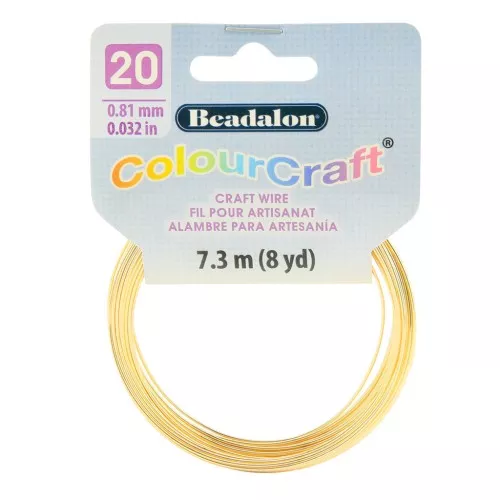 Filo di rame tondo ColourCraft Wire 0.81 mm - Dorato x7.3 m