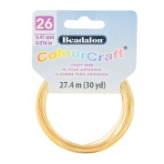 Filo di rame tondo ColourCraft Wire 0.41 mm - Dorato x27.4 m