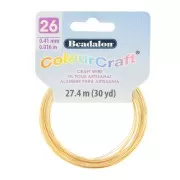 Filo di rame tondo ColourCraft Wire 0.41 mm - Dorato x27.4 m