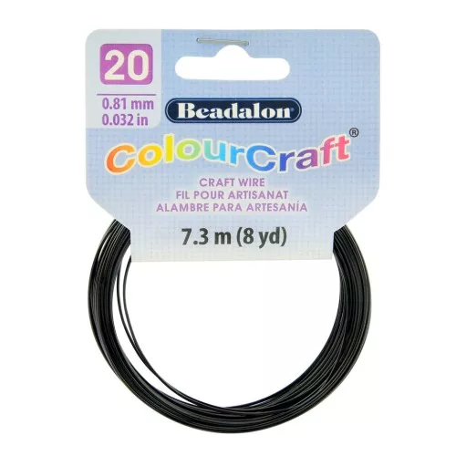 Filo di rame tondo ColourCraft Wire 0.81 mm - Nero x7.3 m