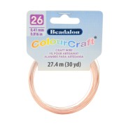 Filo di rame tondo ColourCraft Wire 0.41 mm - Dorato Rosa x27.4 m