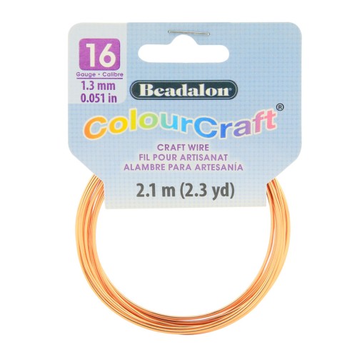 Filo di rame tondo ColourCraft Wire 1.3 mm anti-appannamento - Naturale x2.1 m